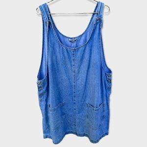 Vintage Denim Overall Dress 80's